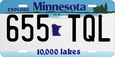 MN license plate 655TQL