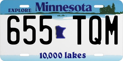 MN license plate 655TQM