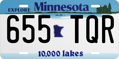 MN license plate 655TQR