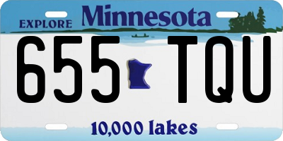 MN license plate 655TQU