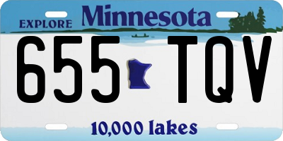 MN license plate 655TQV