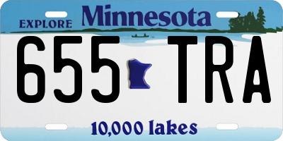 MN license plate 655TRA