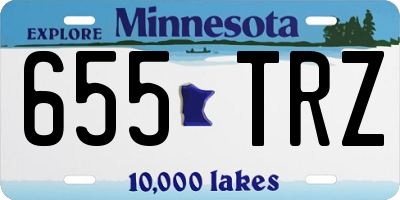 MN license plate 655TRZ