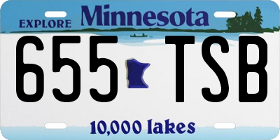 MN license plate 655TSB