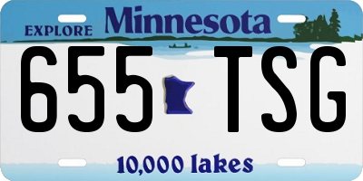 MN license plate 655TSG