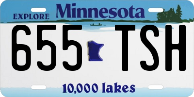MN license plate 655TSH