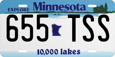 MN license plate 655TSS