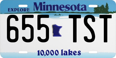 MN license plate 655TST