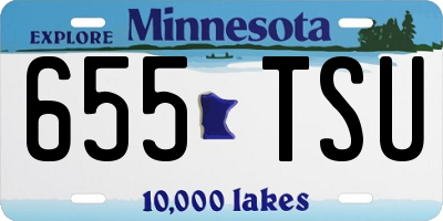 MN license plate 655TSU