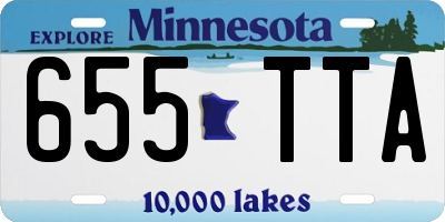 MN license plate 655TTA