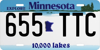 MN license plate 655TTC