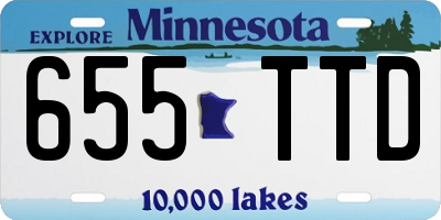 MN license plate 655TTD