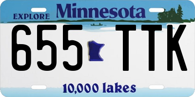 MN license plate 655TTK