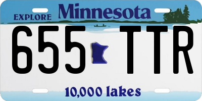 MN license plate 655TTR