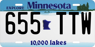 MN license plate 655TTW