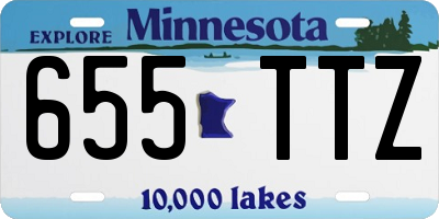 MN license plate 655TTZ