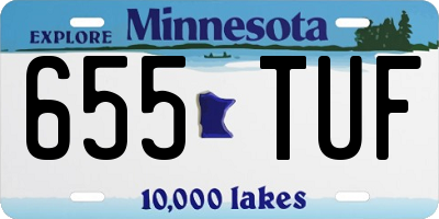 MN license plate 655TUF