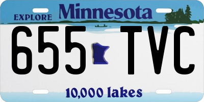 MN license plate 655TVC