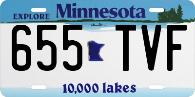 MN license plate 655TVF