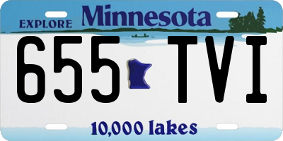 MN license plate 655TVI