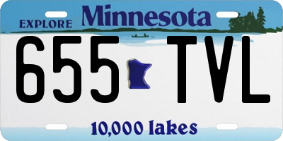 MN license plate 655TVL