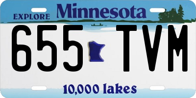 MN license plate 655TVM