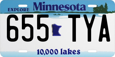 MN license plate 655TYA