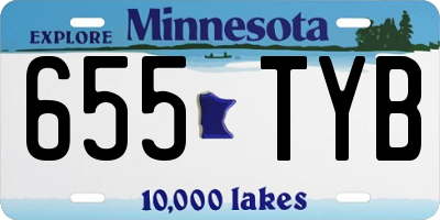 MN license plate 655TYB