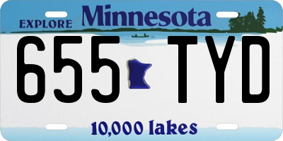 MN license plate 655TYD