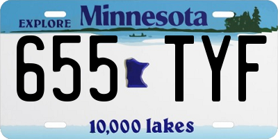 MN license plate 655TYF
