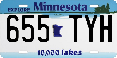 MN license plate 655TYH