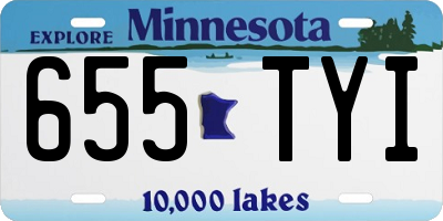 MN license plate 655TYI