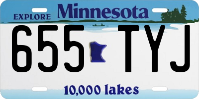 MN license plate 655TYJ