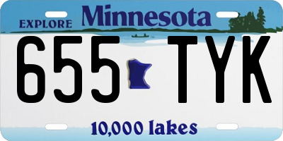 MN license plate 655TYK