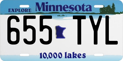 MN license plate 655TYL
