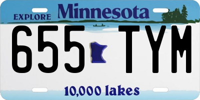 MN license plate 655TYM