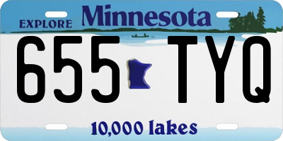 MN license plate 655TYQ