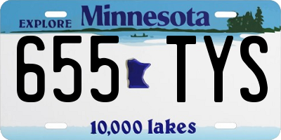 MN license plate 655TYS