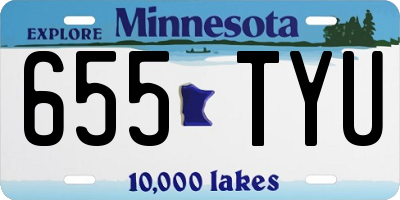 MN license plate 655TYU