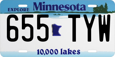 MN license plate 655TYW