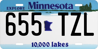 MN license plate 655TZL
