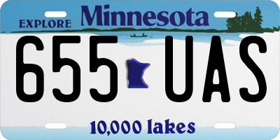 MN license plate 655UAS