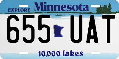 MN license plate 655UAT