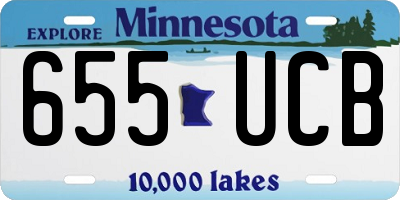 MN license plate 655UCB