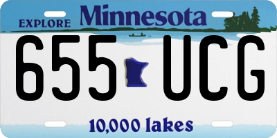 MN license plate 655UCG