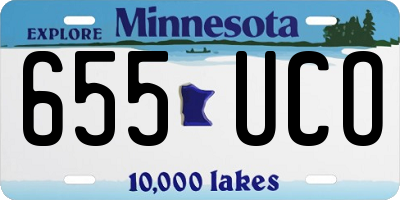MN license plate 655UCO