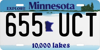 MN license plate 655UCT