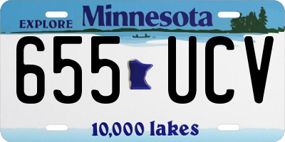 MN license plate 655UCV