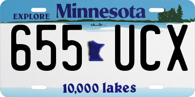 MN license plate 655UCX