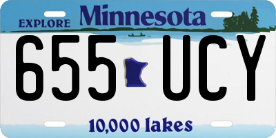 MN license plate 655UCY